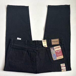 Wrangler Men’s Relaxed Fit Black Denim Jeans Size 44X28 Fits (44X29)